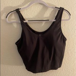 Brownish purple workout top